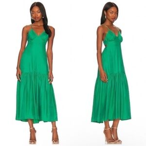 Karina Grimaldi Selene Maxi Dress Green